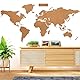 Weltkarte Kork XXL 210 x 105 cm | Umrisse Welt zum Pinnen und als Wanddeko| Tolle CORKWORLD Pinnwand | Detailgenau & Hochwertig | Für Weltenbummler & Vielreisende – Kork