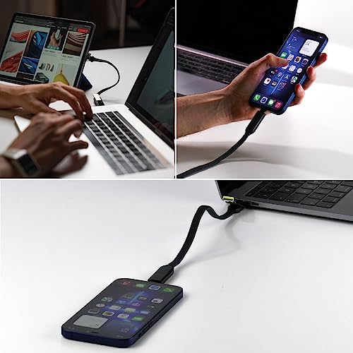 Rolling Square inCharge XL 30cm, USB C Charger Cable, Lightning Cable for Smartphone Universal Cable Charger 6 in 1, USB Plug - Image 3