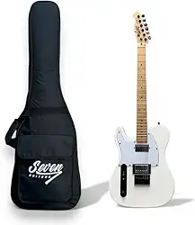 Guitarra Telecaster Seven Stc-307 HH-LH Branca Canhota C/Bag