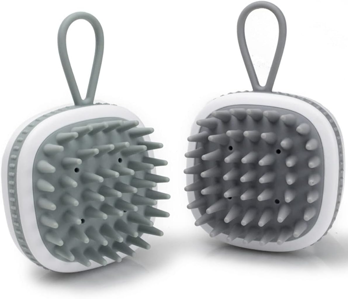 MAKINGTEC Silicone Scalp Massager Shampoo Brush, 2 Pack Shower Scalp Scrubber with Soft Bristles, Scalp Brush for Hair Growth & Dandruff Treatment, Wet Dry Hair Massager for All Hair Types of Women