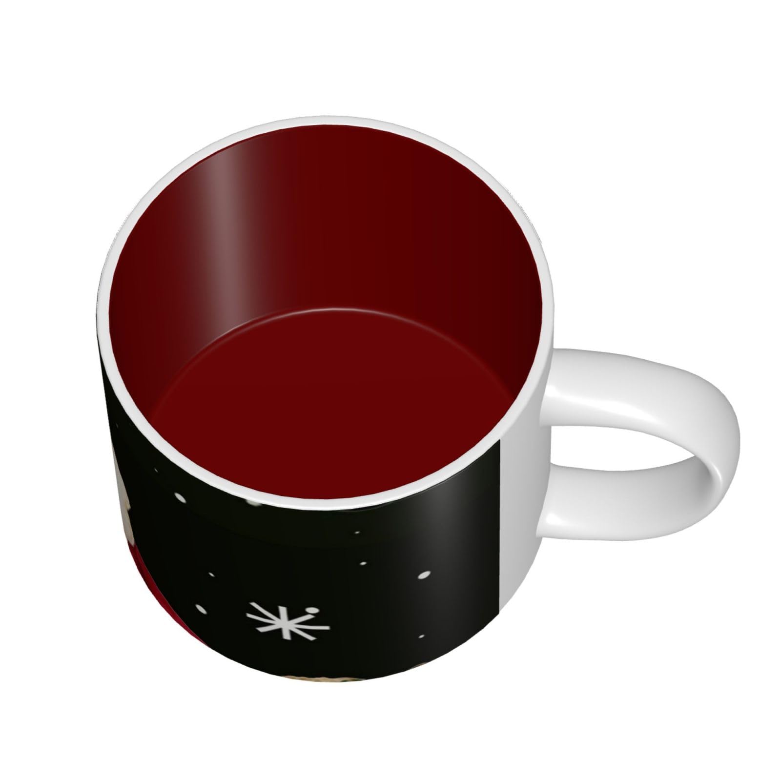 Merry Christmas drukowane kubki ceramiczne o dużej pojemności kubek do kawy