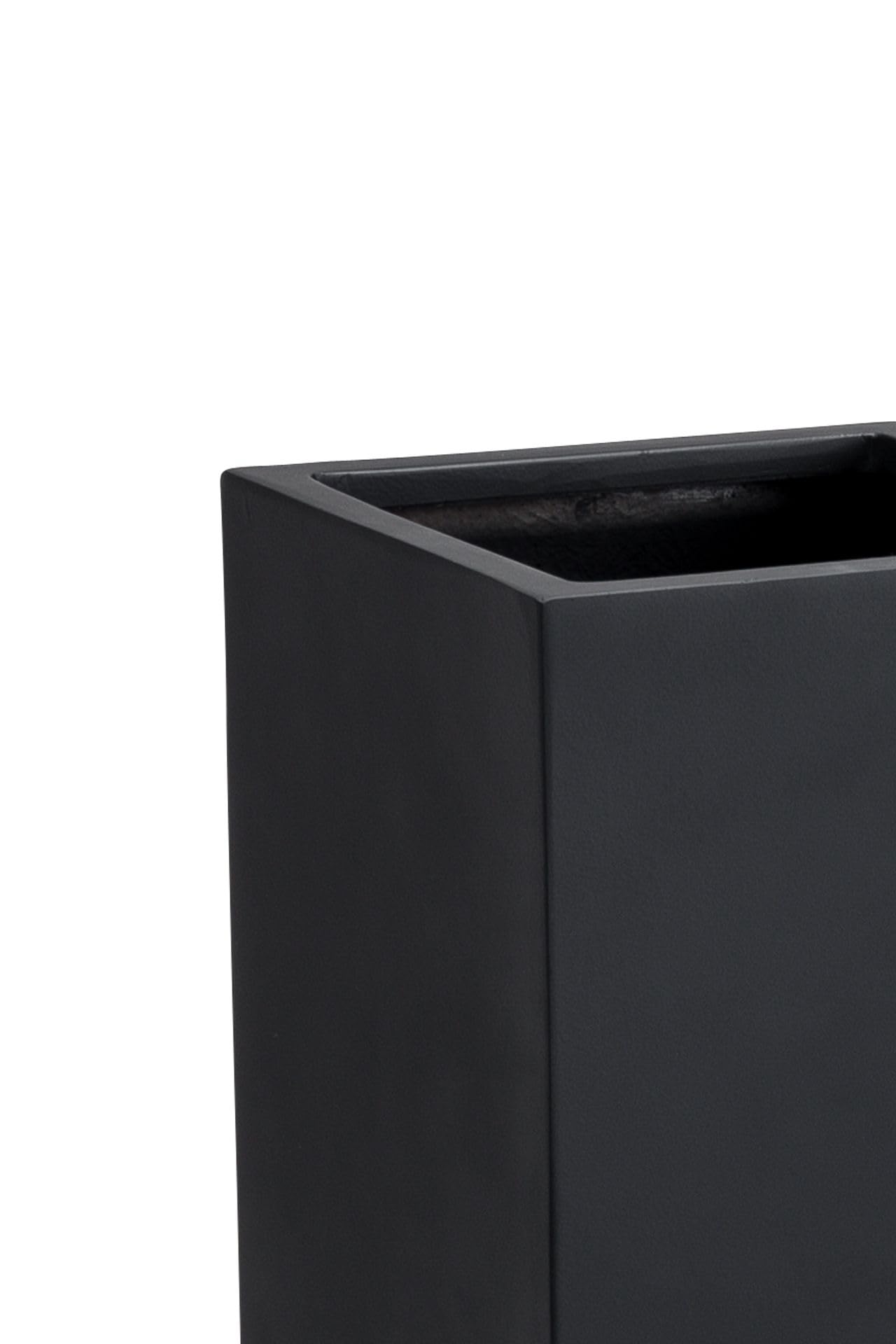 VIVANNO Jardinière Cache-Pot Colonne Fibre de Verre Anthracite 60x30x30