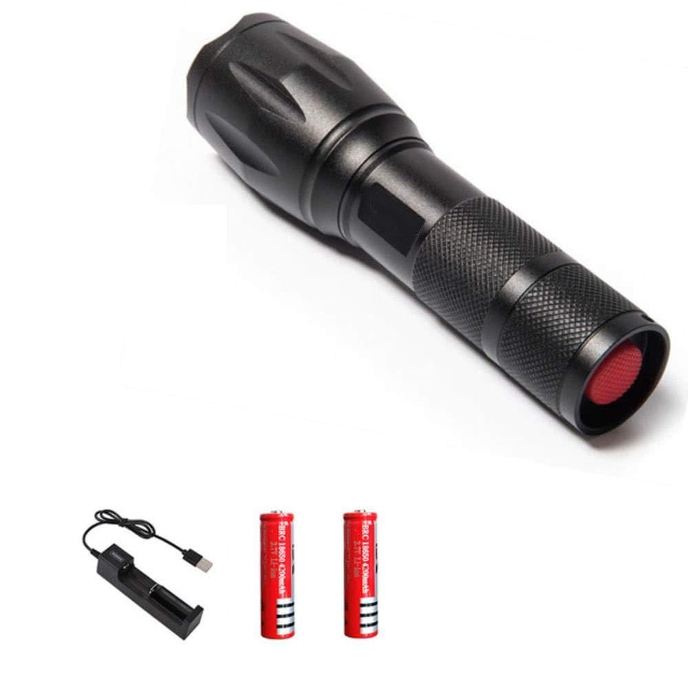 Torche puissante 18650 longue portée avec batterie lanterne LED