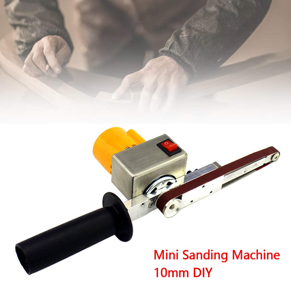 Electric Belt Sander Hand-held Polishing Grinder Sharpener Mini 13
