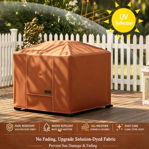 NettyPro Fire Pit Cover Square 28 inch Waterproof 600D Heavy Duty by NettyPro - Used condition - Image 4