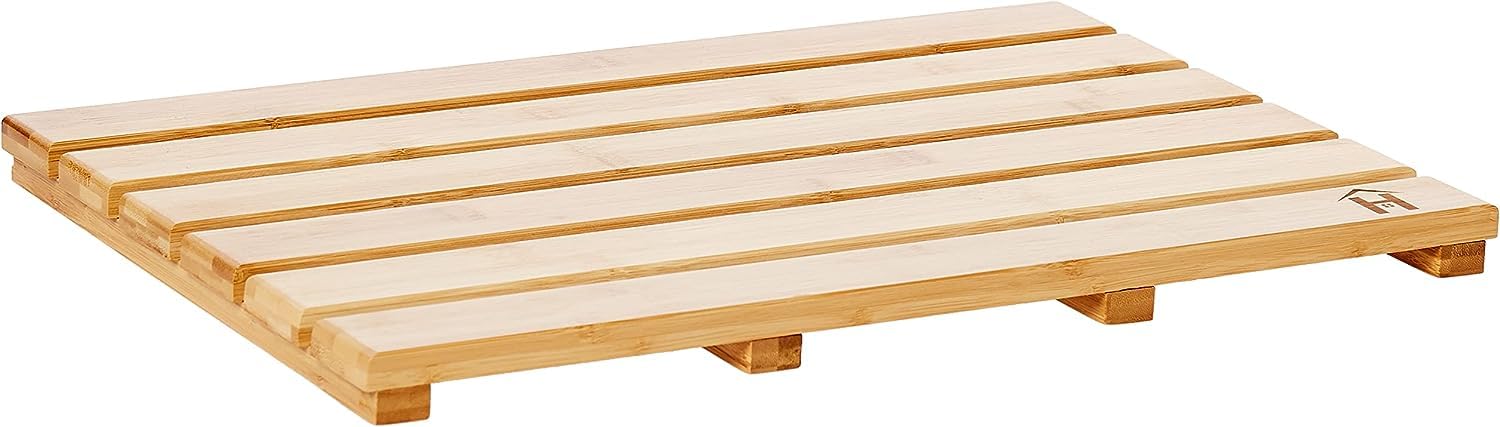 HOMEPRO Better Value for Better Living Bamboo Bath Mat Luxurious, Stylish Floor Mat Your Bath Space Stylish, Durable, Anti-Slip Bamboo Bathmat Cozy & Elegant