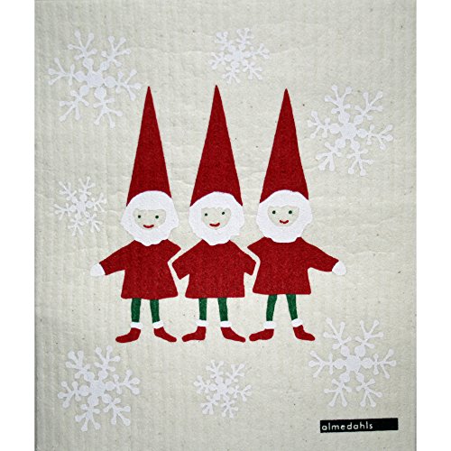 ScandinavianShoppe Swedish Dishcloth - Tomte Nisse