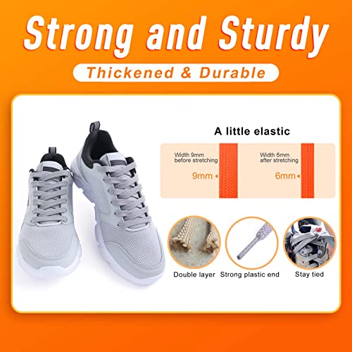 Image of VSUDO 2 Pairs Double Layer Flat Sneaker Shoe Lace, Flat Shoelace /Shoe String