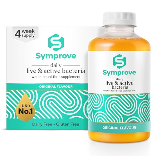 Symprove Liquid Live & Active Bacteria Original Flavour Water-Based Dairy & Gluten Free Vegan (4 x 500ml)