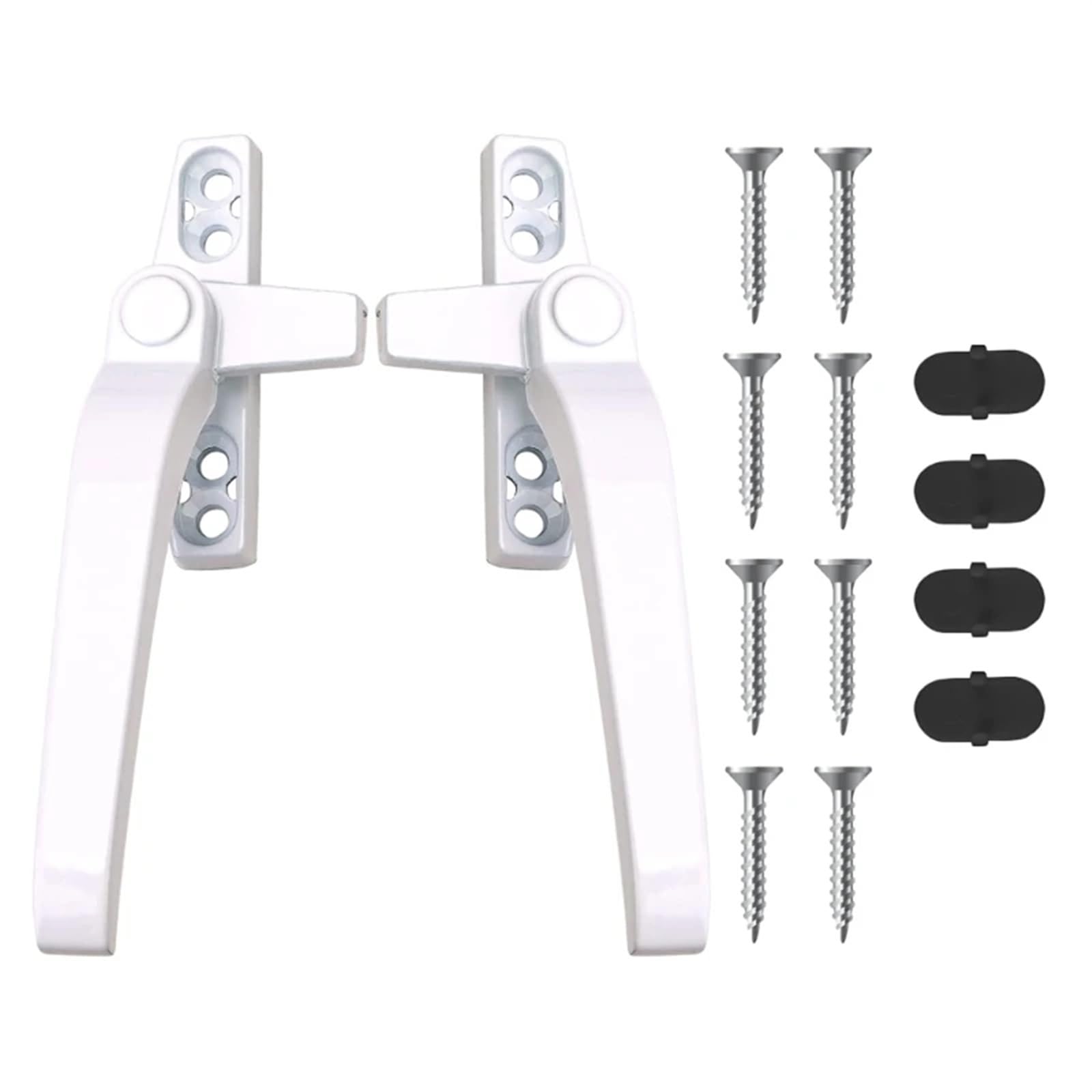 YKMYXZ window handle， Universal Aluminum Alloy Window Handle Multicolor 14.2x7.4x2cm(White)