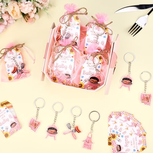 Image of Party Favors Theme Baby-Shower Keychain Set