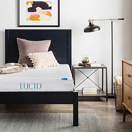 LUCID 6 Inch Memory Foam Mattress - Dual-Layered - CertiPUR-US Certified - Firm Feel - Twin XL Size