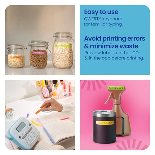 brother p-touch pt-n20 personal desktop label maker portable handheld and prints p-touch btag  12mm wide color personalized label tapes