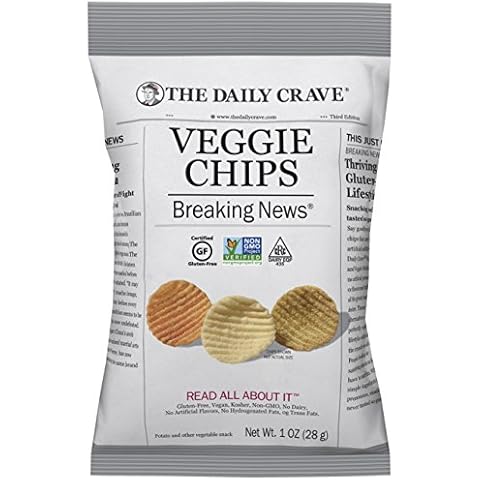 The Daily Crave Veggie Chips, 1 Oz (Pack Of 24) Veggie Crisps, Kosher, Crunchy, Vegan Cover