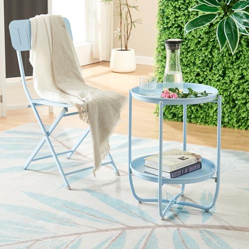 Table basse ronds amovibles pour optimiser l'espace des petits balcons - 8
