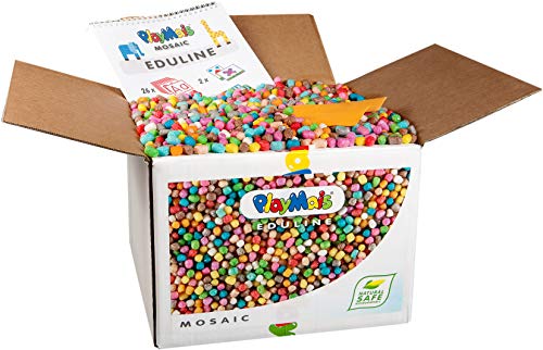 PlayMais Eduline Mosaic knutselset voor kinderen vanaf 3 jaar | motoriek speelgoed met 22.000 PlayMais | natuurlijk speelgoed | bevordert creativiteit en fijne motoriek