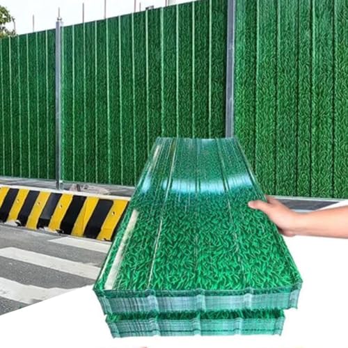LXJBBD Hoja de techo de fibra de vidrio transparente, paneles de techo de pérgola, resistentes a los rayos UV, tablero impermeable para invernadero, garaje, jardinería