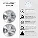 Key Fob Batteries for Lexus (2-Pack) CR2032 - RX ES NX IS UX GX RC GS LS (RX350 ES350 NX300 RX450h NX200t ES300h GX460 NX350 GS350 IS300 UX200 IS350 UX250h RC350) Smart Remote Battery Replacement