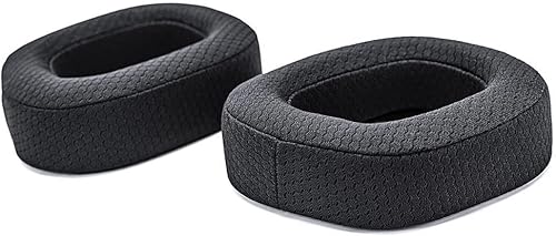 Miniatura 2 de VEKEFF HS80 - Almohadillas de repuesto para auriculares inalámbricos Corsair HS80 RGB malla de tela negro
