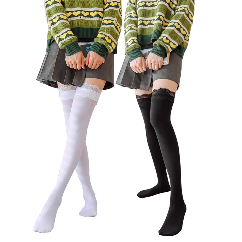 PUTUMAYO ニーハイソックス PUTUMAYO》パンダさん（仮）ロゴ ボーダーニーハイソックス PSX