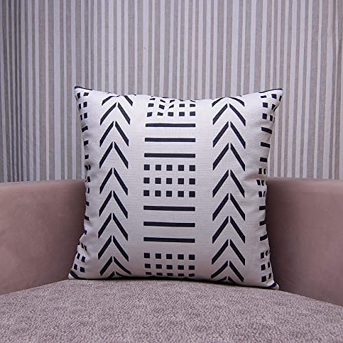 Efolki Boho Throw Pillow Covers For Couch And Bed 18X18 Set Of 6, Boho Decor,Fall Home Decor, Bedroom Living Room Farmhouse Boho Decor, Fall Decorations For Home (White Boho) #TOP6