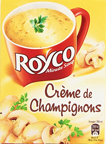 Royco Soupe Déshydratée Crème de Champignons - 4 Sachets de 20 cl
