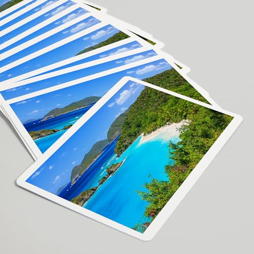 Lantern Press Virgin Islands, Trunk Bay, 52 naipes póker miniatura 5