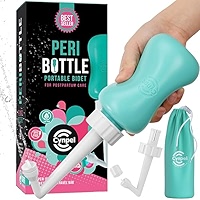 The Original HAPPYPO Portable Bidet Bottle With Cap And Travel Bag - Peri Bottle For Postpartum Care; Portable Toilet Water Spray For Women; Handheld Bidet Sprayer - Ideal Alternative To Wet Wipes