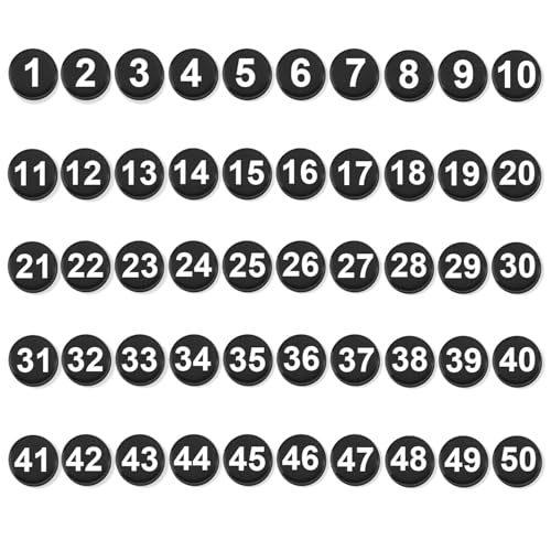50pcs Magnetic Numbers, 0.8