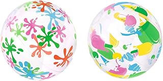BESPORTBLE Inflatable Beach Balls for Kids Beach Inflatable Pool 2PCS Premium Funny PVC Water Inflatable for Outdoor Summer Swimming Pool Water Pool Balls Inflatable Beach Ball