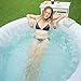 Goplus 4-6 Person Outdoor Spa Inflatable Hot Tub for Portable Jets Bubble Massage Relaxing with Accessories Set (4-Person, Beige)
