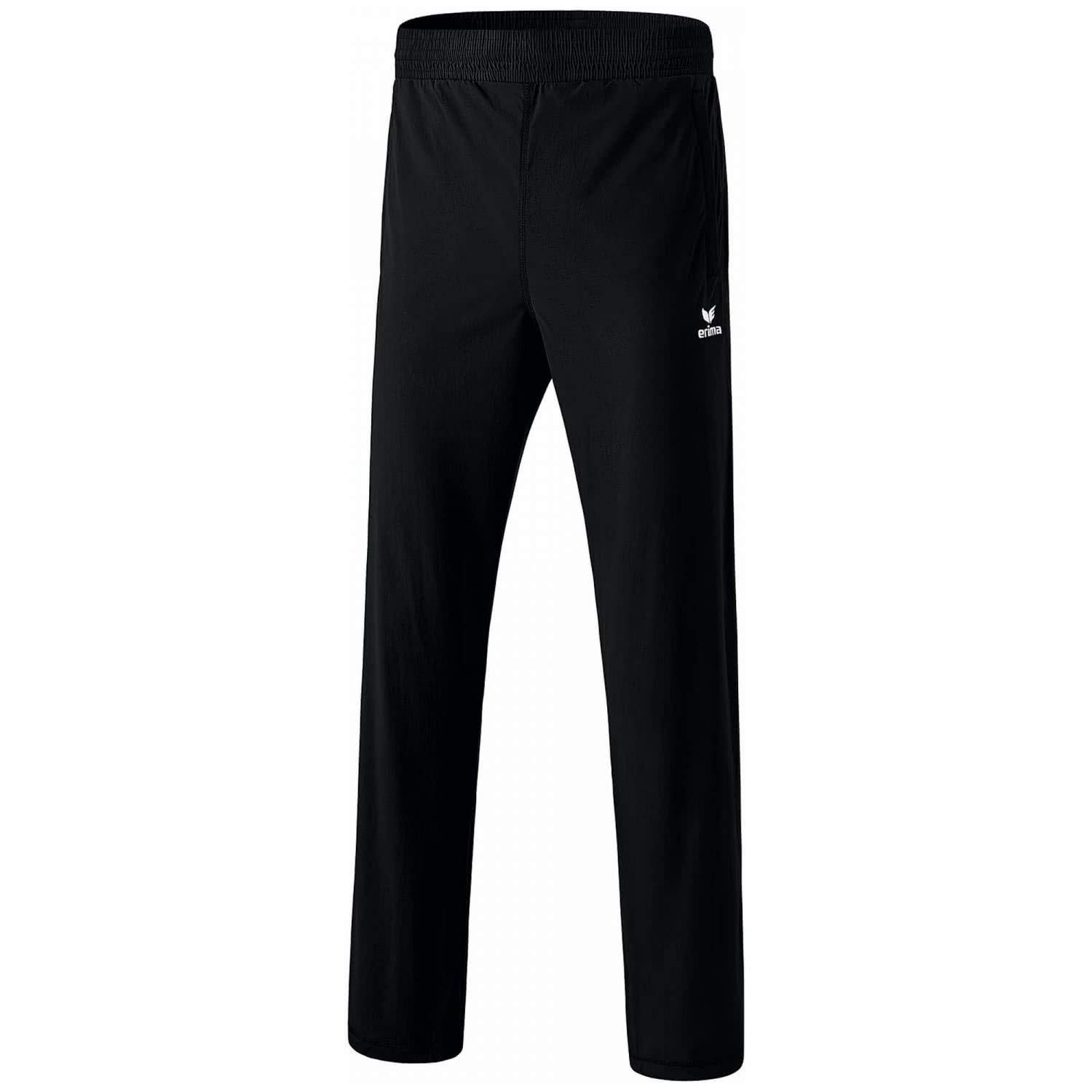 Erima Men's Trousers with Full Zip (8100702), Black, XL
