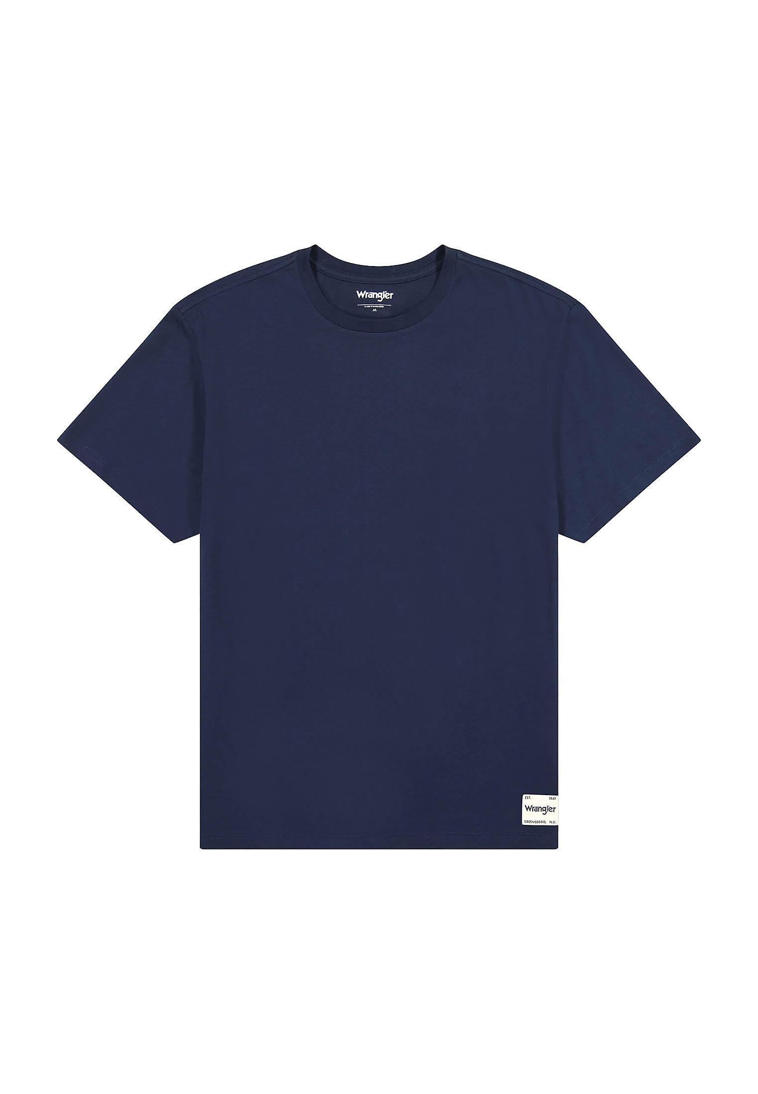Wrangler Mens Solid Tee T-Shirt, Navy, L UK