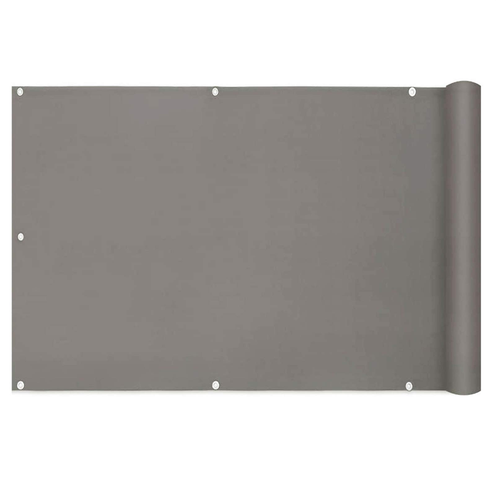 KLGFBDC Garden 1.2x7m Waterproof Privacy Protector for Backyard Deck Patio Balcony Fence Porch Sun Shade Dark Gray