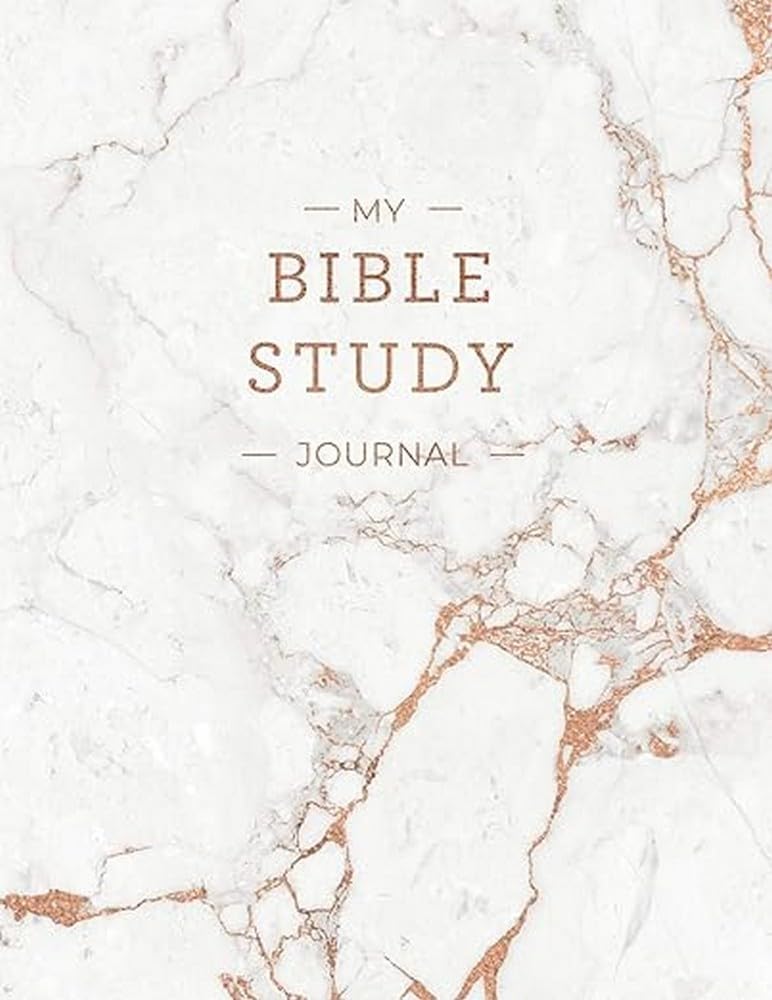 My Bible Study Journal: Beautiful Rose Gold Marble Bible Study and Prayer Journal for Women (Rose Gold Marble Prayer Journals)