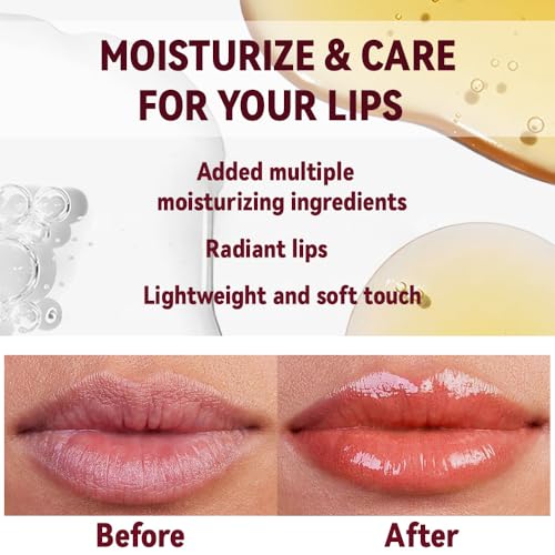 Image of 2Pc Butter Lipstick Tinted Lip Balm, Shine Moisturizing Plumper Lipstick for Women, Natural Nourishing Hydrating Lip Gloss Stain for Dry Lips, Lightweight Lip Liner Care Vegan Makeup, 06 & 07