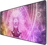 MATERIAL DE GOMA NATURAL Y DURADERO: esta alfombrilla para ratón está hecha de caucho natural altamente elástico y tiene un diseño único de cielo estrellado. ¡Suave y cómodo! Los bordes cosidos duraderos evitan efectivamente el desgaste de la almohadilla, la deformación y la desunión. Al mismo tiempo, los bordes cosidos contribuyen en gran medida a la planitud.