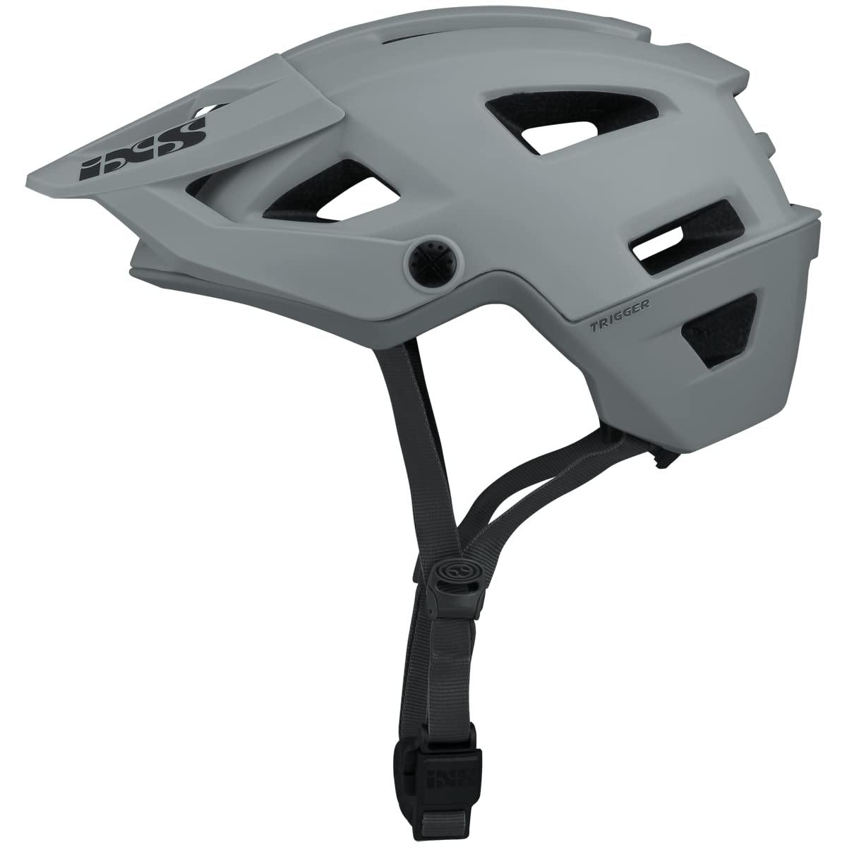 IXS Trigger AM - Casco per mountain bike, Grigio, ML (58-62cm)
