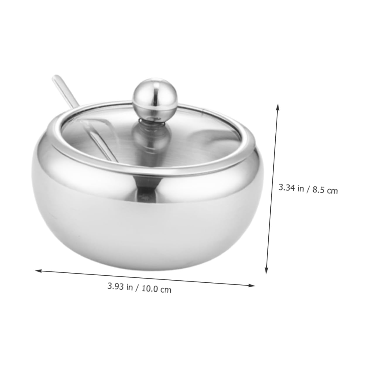 Cabilock 3 Juegos Dispensador De Jarabe Bol Paquetes Tarro De Galletas Recipientes Para Condimentos Con Tapa Tarro De Pepinillos Tarro De Dulces Cedazo Frasco Papelera Bandeja Silver Vidrio