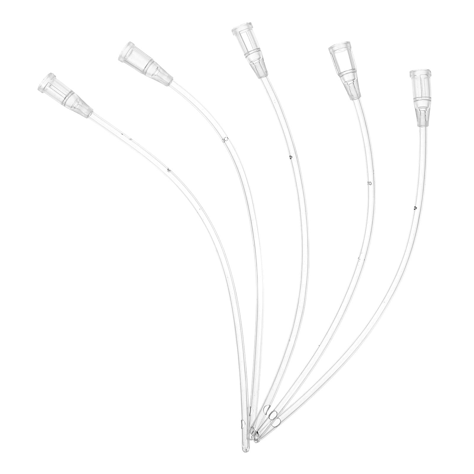 Toddmomy Transparent Pet Feeder Tubes for Baby Birds Soft Silicone Feeding Syringes Parrot Feeding Tool 5Pcs Lightweight Bird Supplies for Hand Feeding