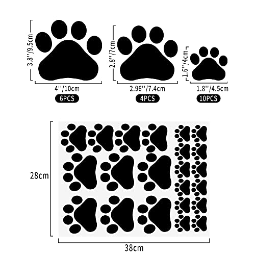 VinBee Sticker de Patas de Perro en Vinilo Removible 40 Pzs miniatura 2