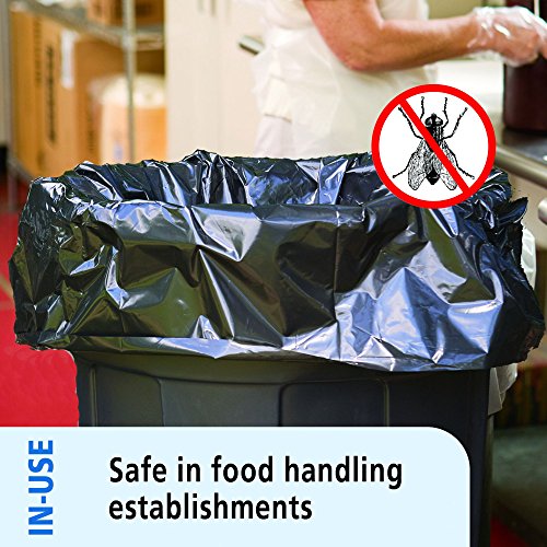 Stout Insect-Repellent Trash Bags, with Pest-Guard, 30 Gallons, 2 Milliliters, 33 x 40, Black, 90/Carton (P3340K20) - Thumbnail 3