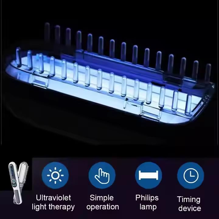 Image of Dr. Neuro NarrowBand UVB Phototherapy Light Device With NBUVB 311nm Lamp | Treatment For Vitiligo, Psoriasis, Eczema, Dandruff | Protection Eye Goggle Included | Blue UV |2 YEARS Warranty By CoverTag