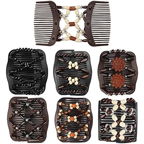 Dadabig 7 PCS Beaded Hair Combs Set Cover