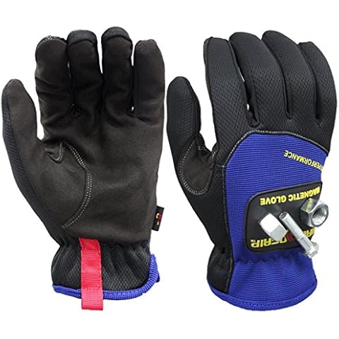 MagnoGrip 006-055 Pro Performance Magnetic Gloves with Touchscreen Technology-XLarge, Blue, XL Cover