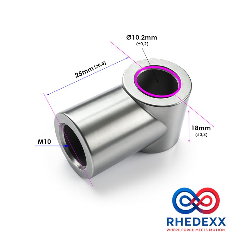 RhedexX Gasfeder 192872 0200N – 200N, 185 Mm Länge, 60 Mm Hub – Ersatz Für Stabilus Liftomat, Mit Gelenkauge