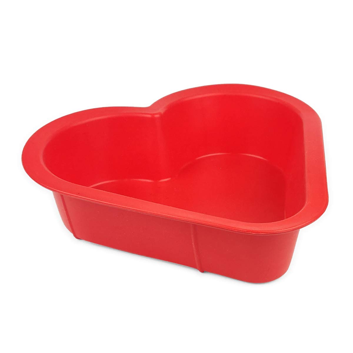 Healux Heart Shape Silicone Cake mould - 8 Inches, 1000 ML