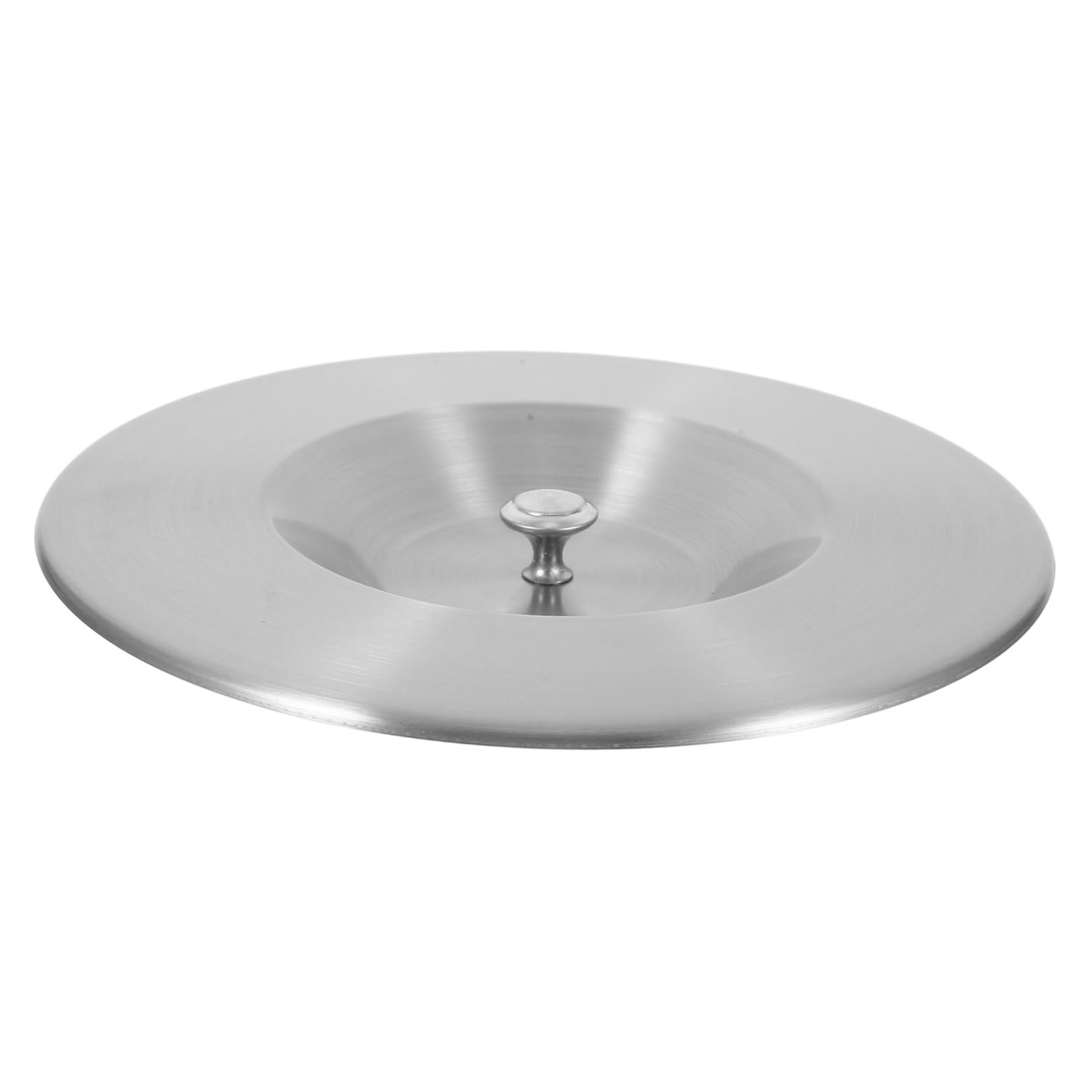 HOOTNEE Countertop Trash Cover Round Grommet Lid for Kitchen Bathroom Easy to Install Odor Sealing Design Versatile for Home Commercial Use Silver