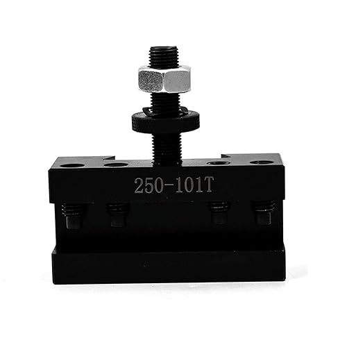 AXA 250-101T - Soporte para herramientas de pistón de torno CNC, juego de postes de herramienta de cambio rápido, mini torno, poste de herramienta