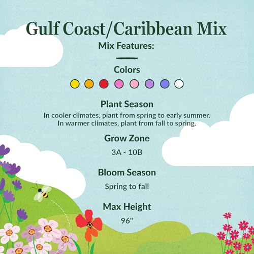 Image of Ferry-Morse Gulf Coast-Caribbean Bulk Wildflower Seeds, 300,000+, 1 lb